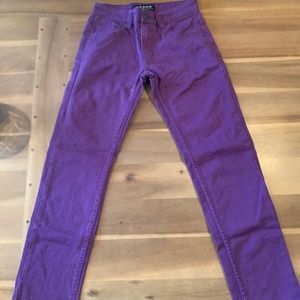 Young Men’s Purple skinny Jean